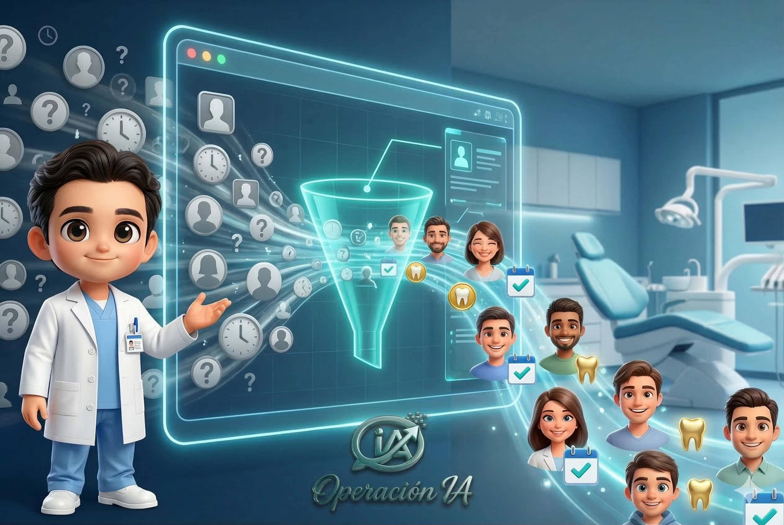 Cómo la IA filtra pacientes de calidad para clínicas dentales (sin asustar a nadie)