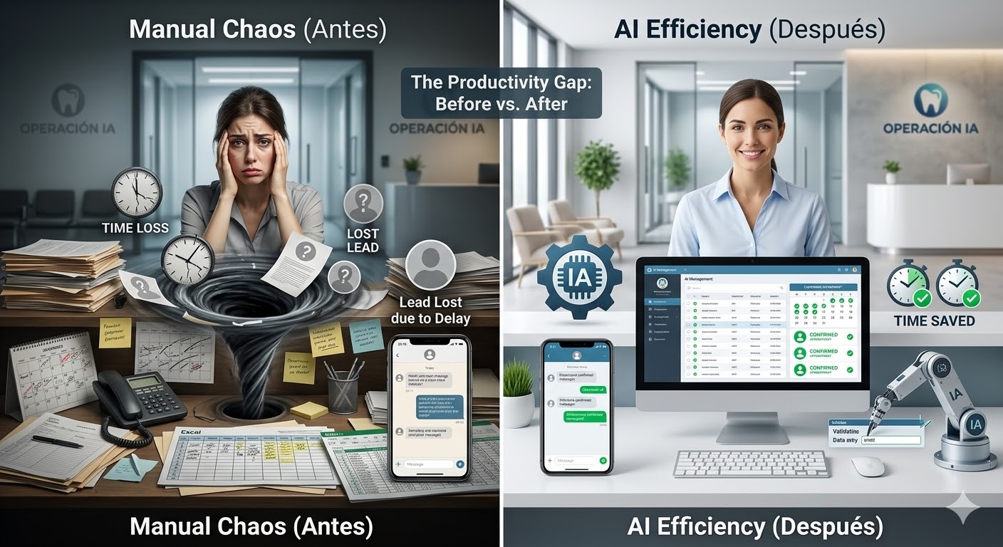 Ejemplo real de automatización de citas dentales por WhatsApp con Inteligencia Artificial